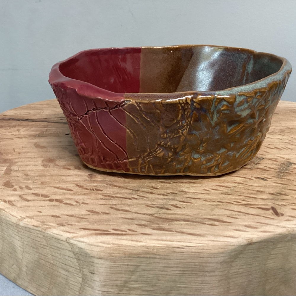 🔴 Beautiful Handcrafted Clay / Ceramic / Pottery Bowl / Candle Holder / Decor - Picture 8 of 16